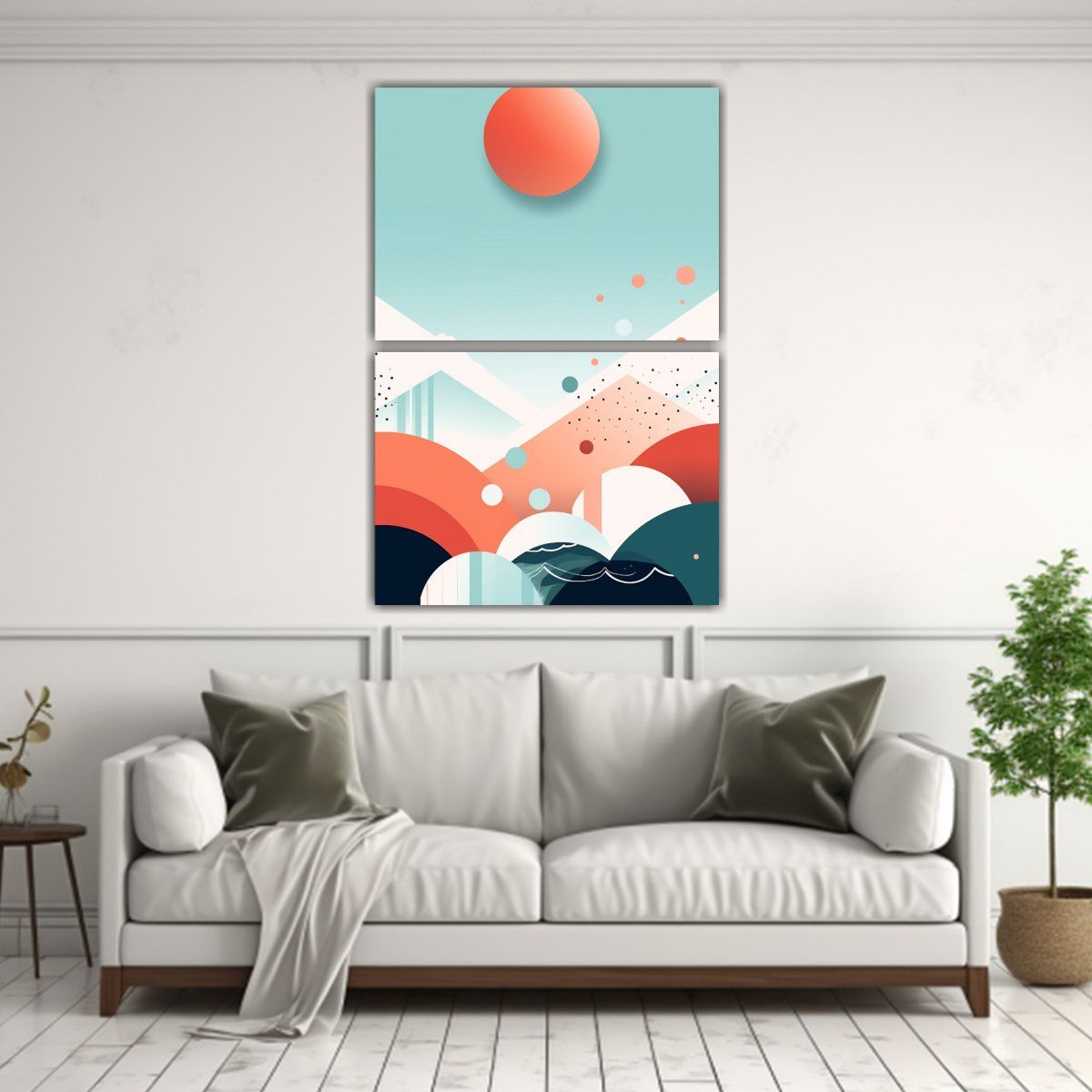 GENERICO - Conjunto 2 Cuadros Decoración Graduate Lienzo 60x80 Cm