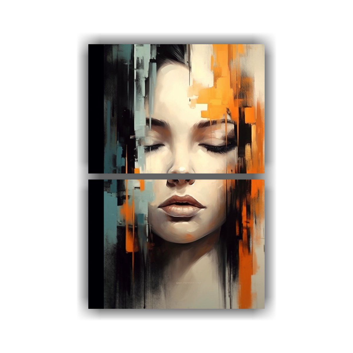 GENERICO - 2 Cuadros Cuadro Temática Lienzos Decorativos 60x80 Cm