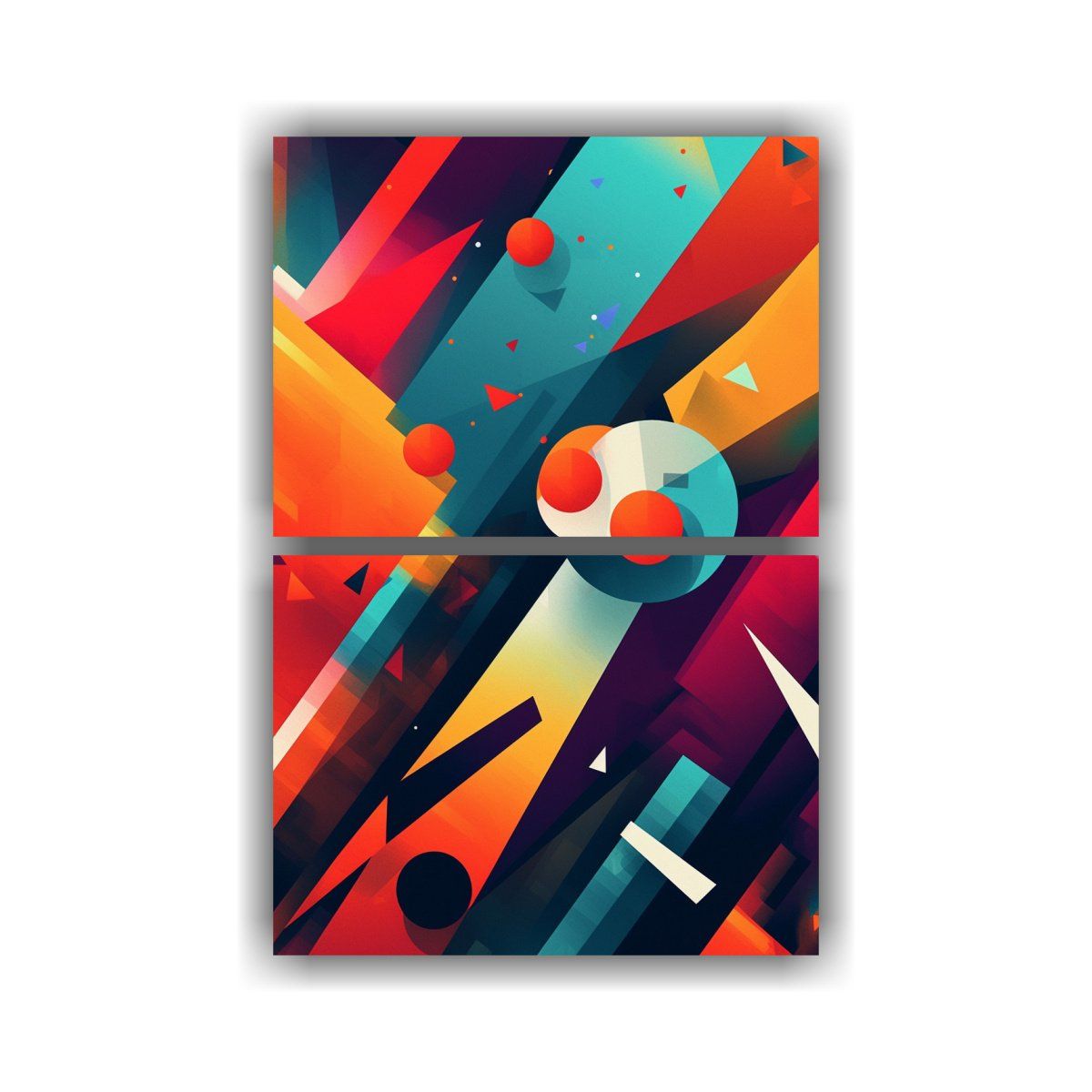 GENERICO - Cuadros Retrofuturistas Con Movimientos Duraderos 60x80 Cm