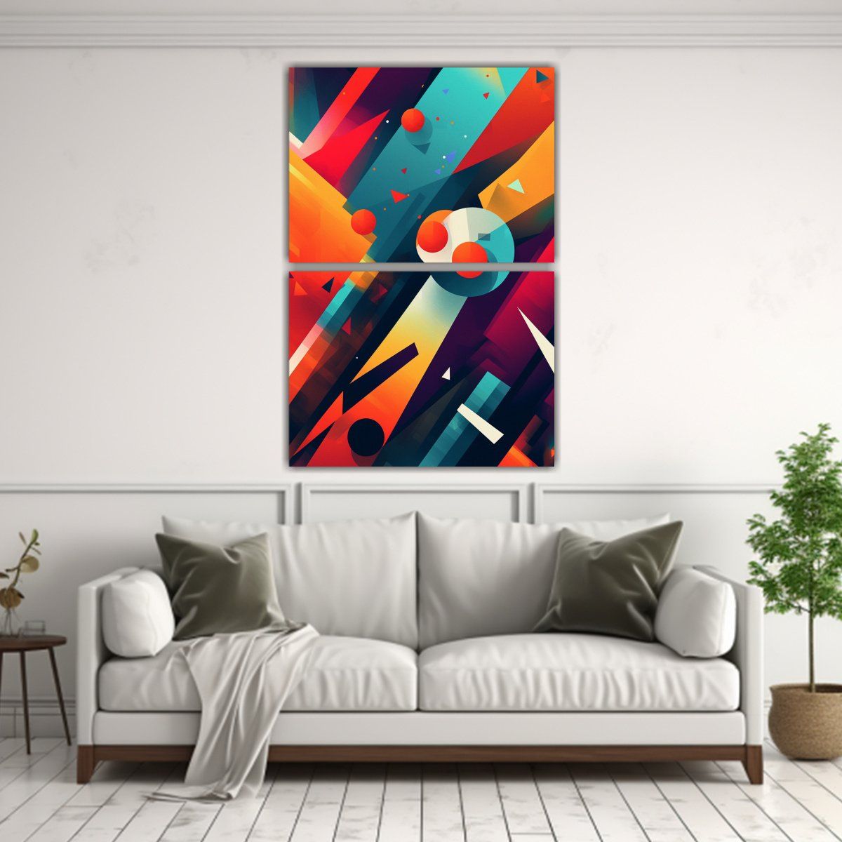 GENERICO - Cuadros Retrofuturistas Con Movimientos Duraderos 60x80 Cm