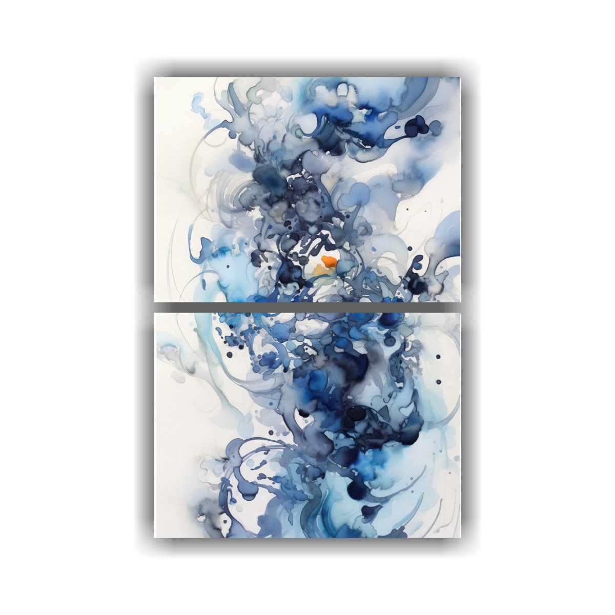 GENERICO - Pintura Abstracta Con Campo De Colores Que Evoca 65x100 Cm