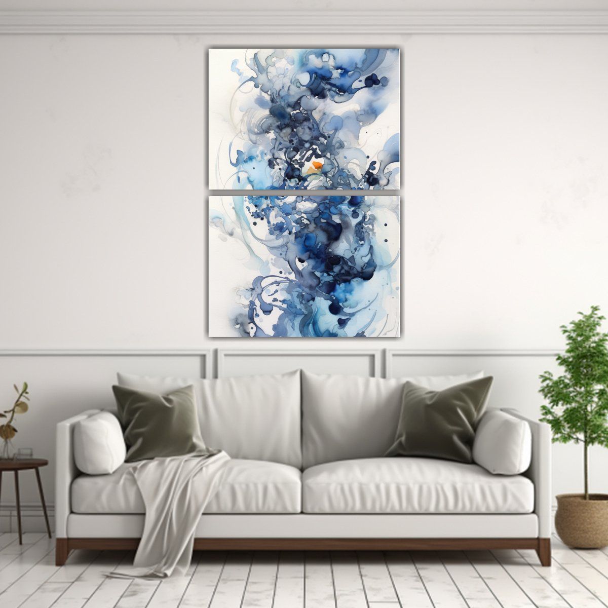 GENERICO - Pintura Abstracta Con Campo De Colores Que Evoca 65x100 Cm