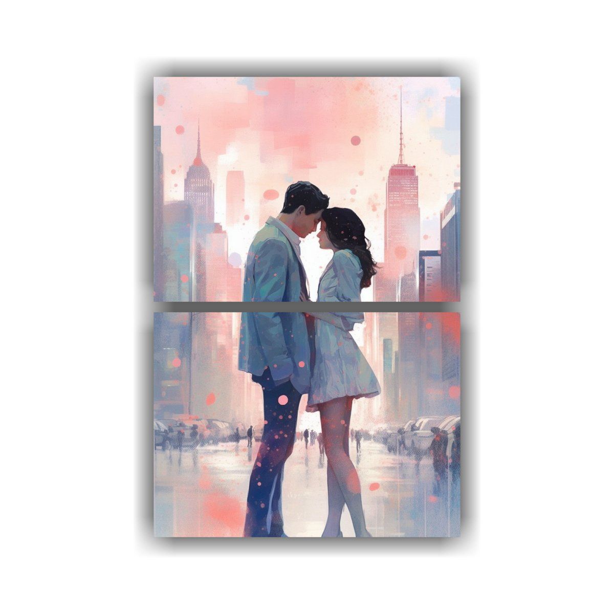 GENERICO - Pinturas Decorativas Belleza Natural En Dos 60x80 Cm