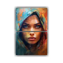 GENERICO - Pintura Lienzo Estilo Intenso De Mujer Por 75x100 Cm