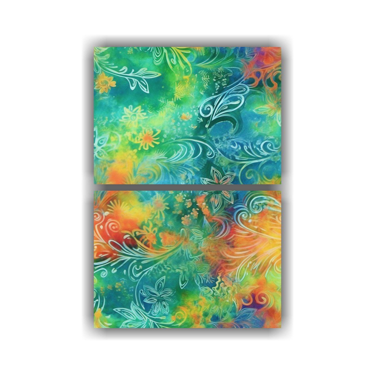 GENERICO - Pinturas Decorativas Vibrantes De Flores Y 65x100 Cm