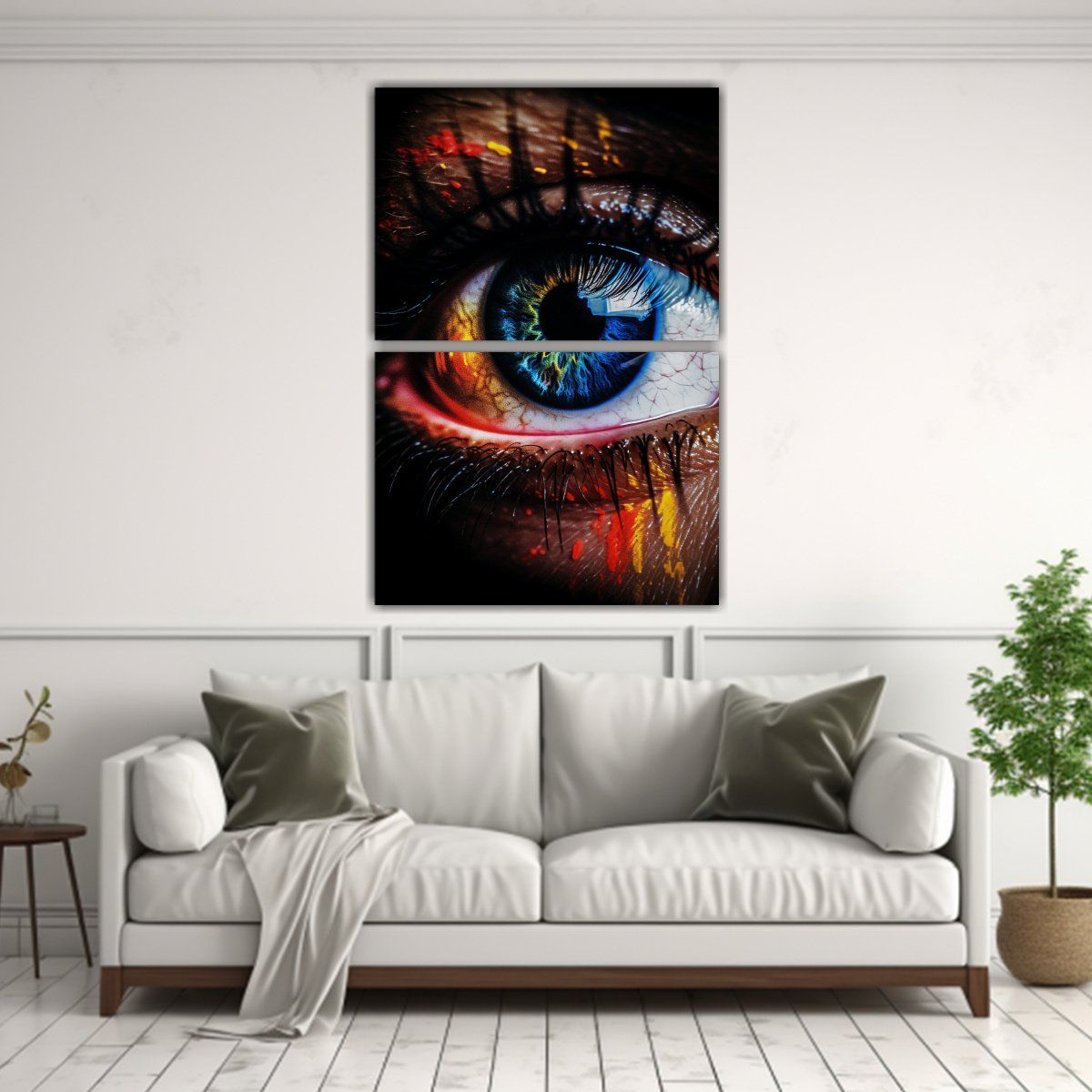 GENERICO - Cuadros Decorativos Abstractos Intensos Con Fondo 120x160 Cm