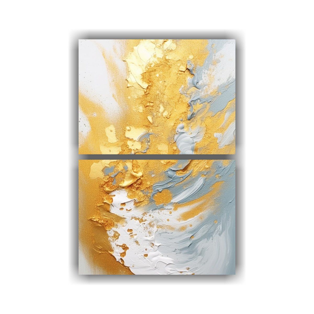 GENERICO - Pintura De Ensueño Abstracta En Baño De Oro 65x100 Cm