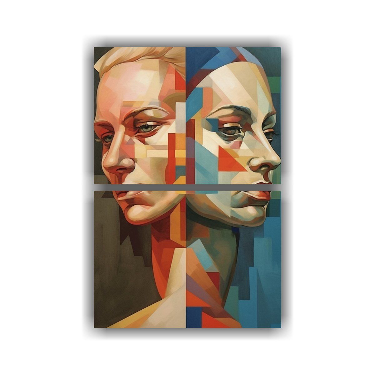 GENERICO - Pinturas Decorativas De Lienzo Temática Caras 75x100 Cm