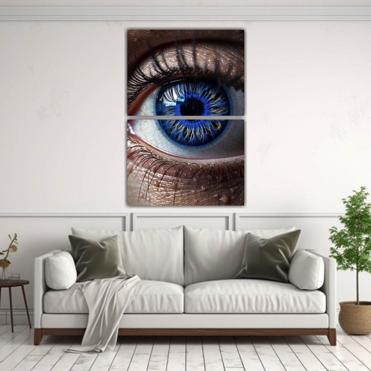 GENERICO - Dos Cuadros Acuarela Floral Vales De Fotografía 75x100 Cm