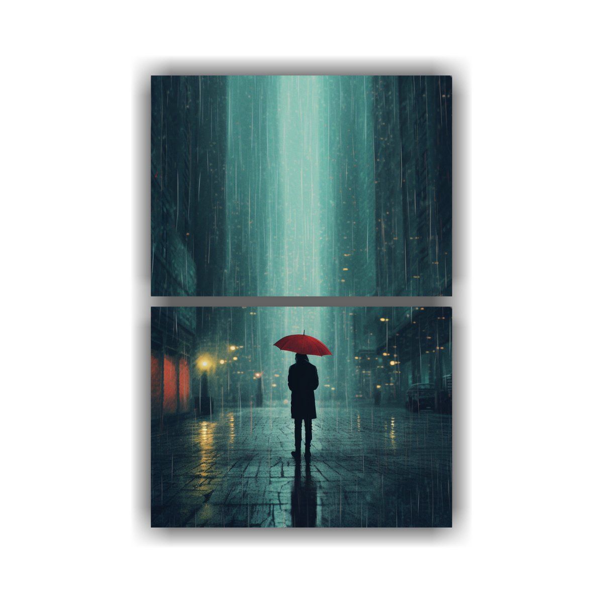 GENERICO - Cuadros Temáticos De Lluvia Para Decoración De 120x160 Cm