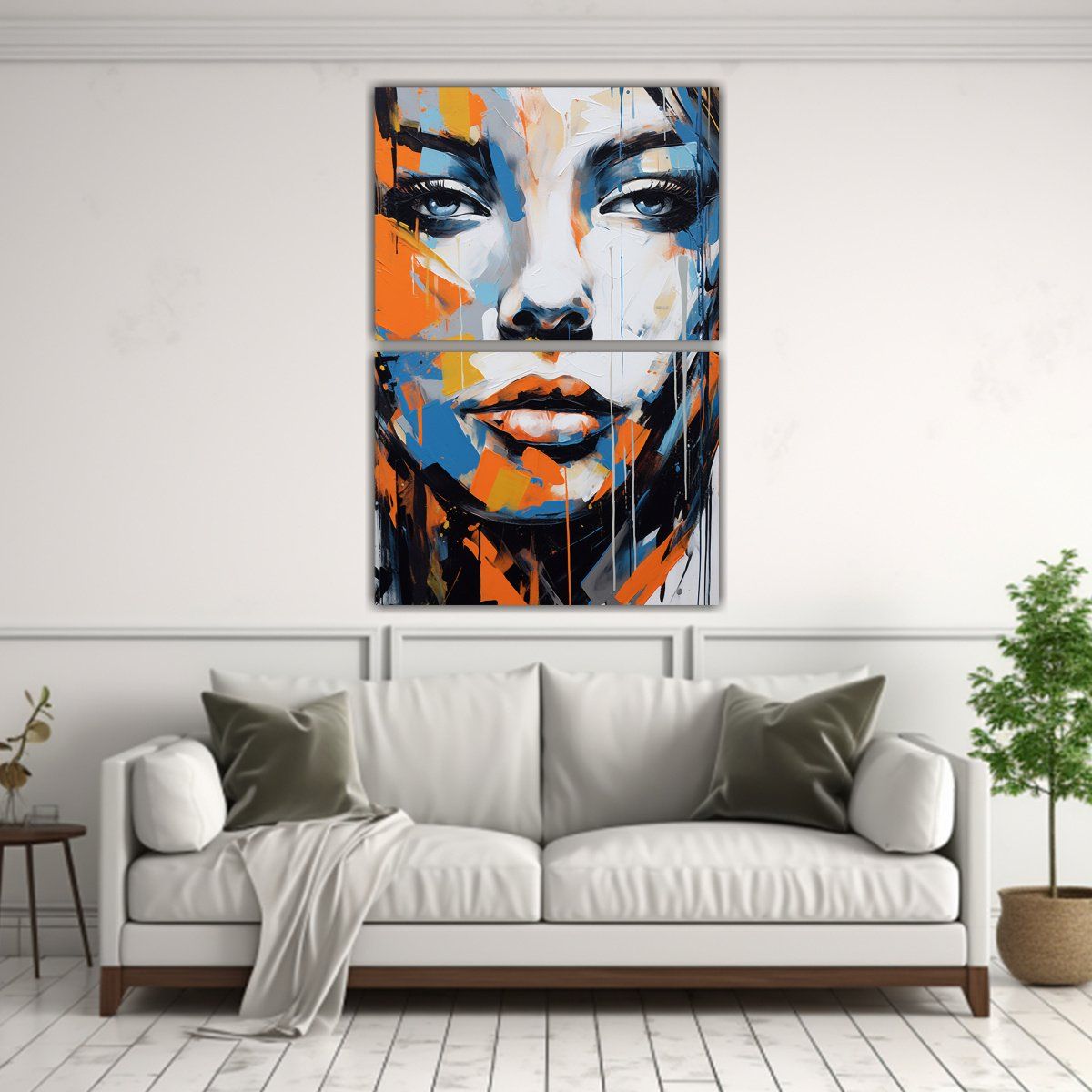 GENERICO - Pintura Abstracta Dinámica Y Resistente De 120x160 Cm