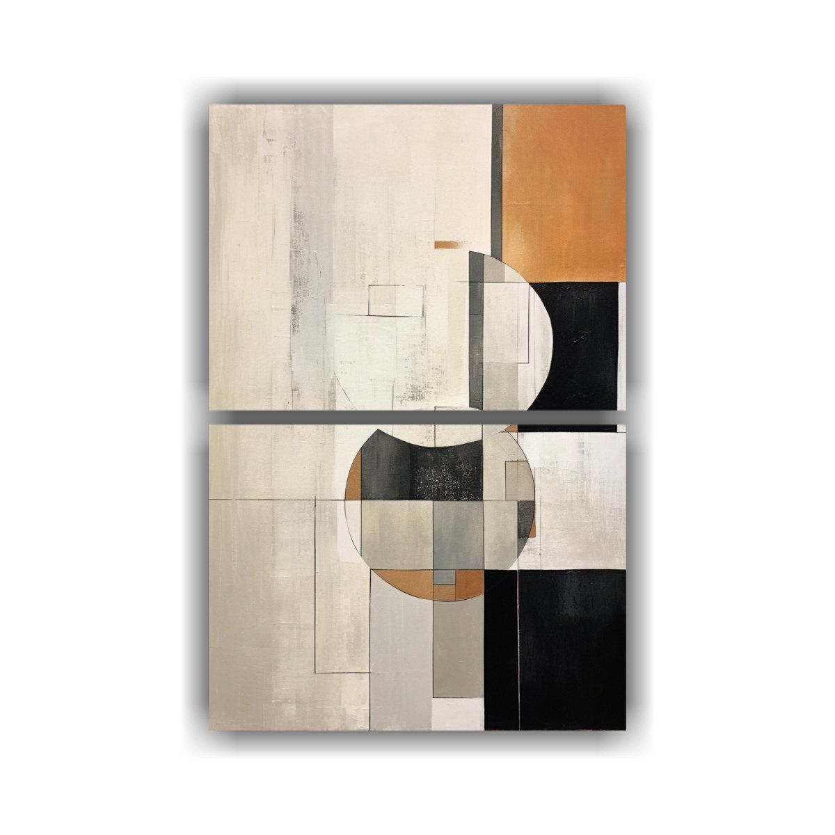 GENERICO - Pintura Minimalista Abstracta Moderna En Tonos 60x80 Cm