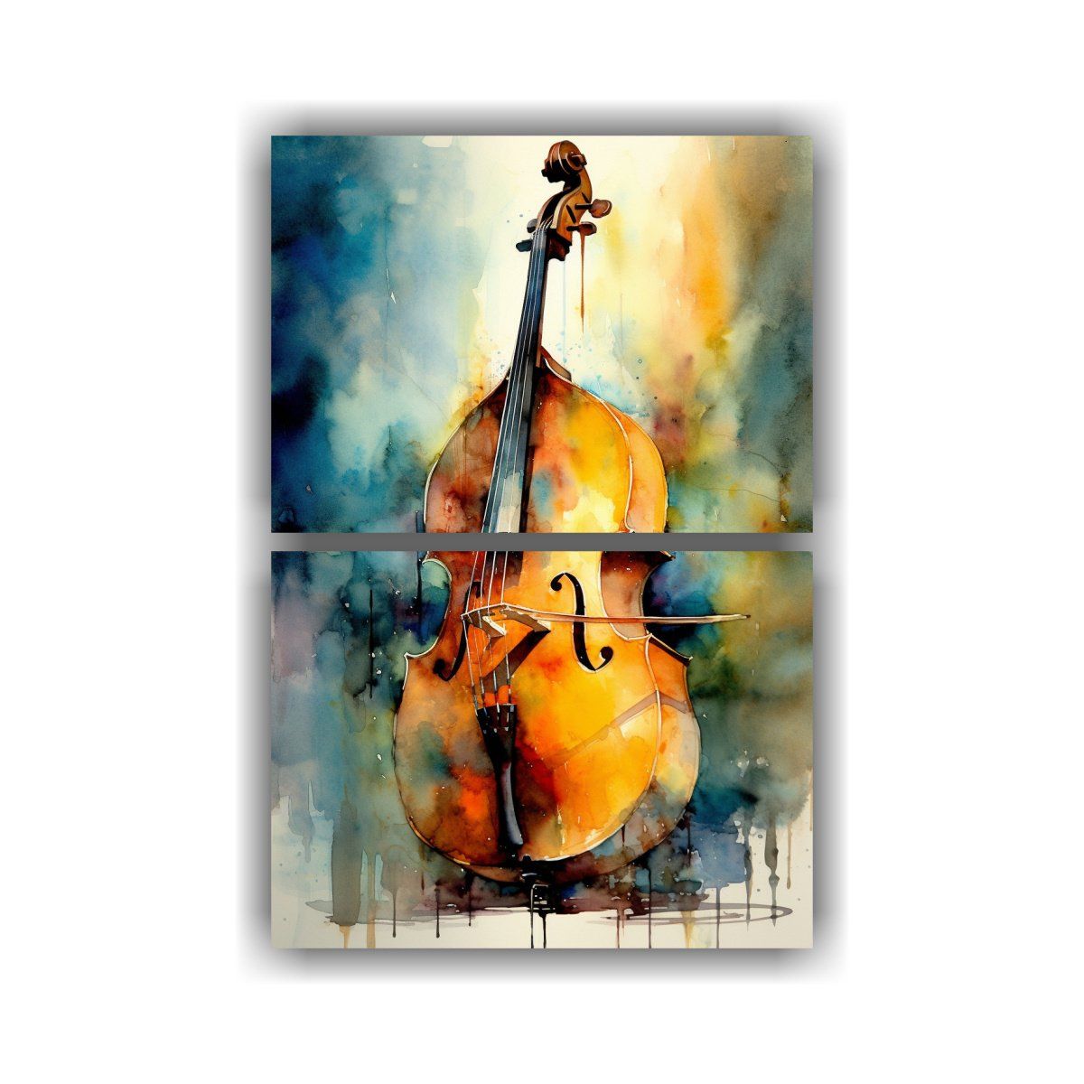 GENERICO - Pinturas Decorativas De Bajo Doble Con Arco Y Luz 75x100 Cm