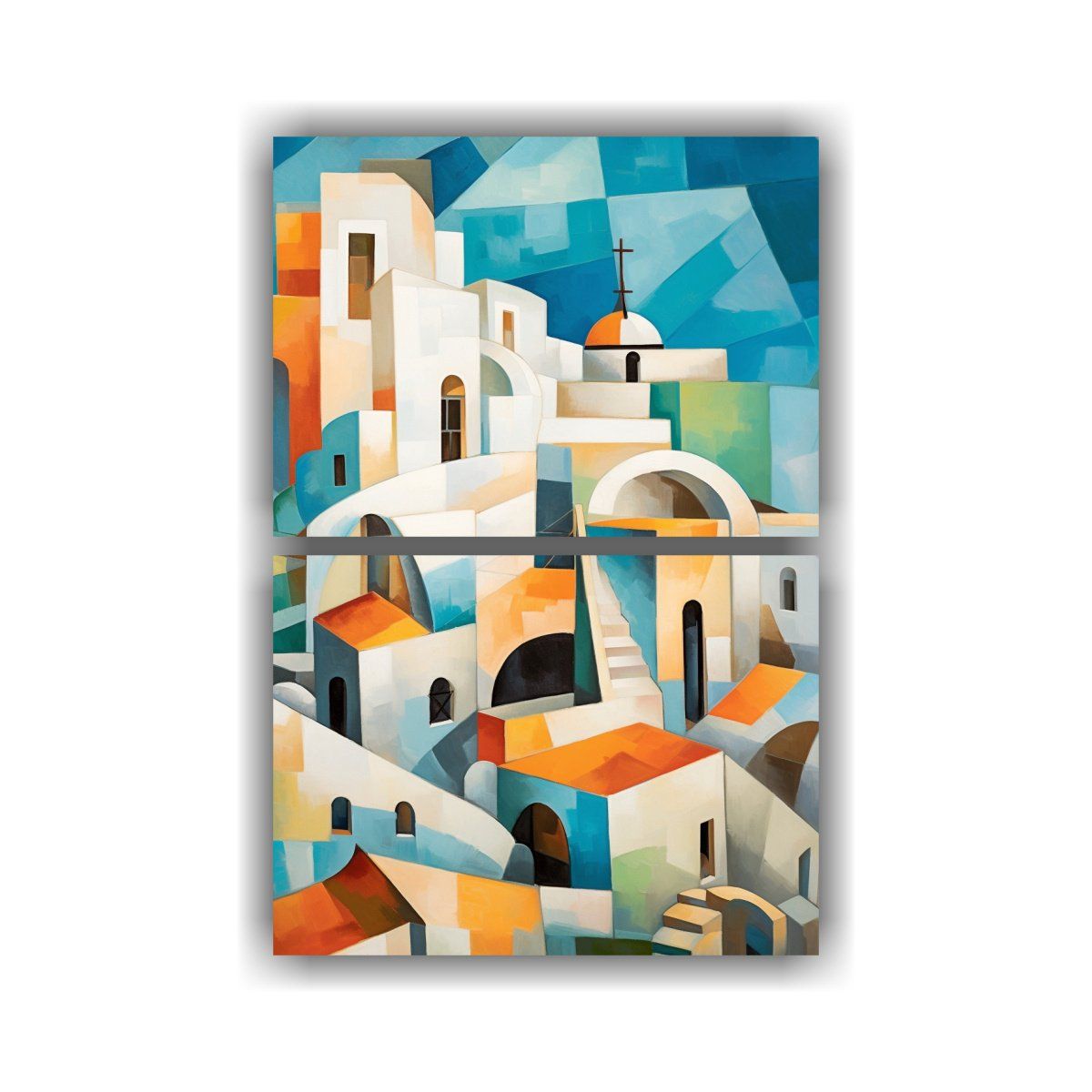 GENERICO - Pintura Inspiradora Para Comedor De Santorini En 75x100 Cm