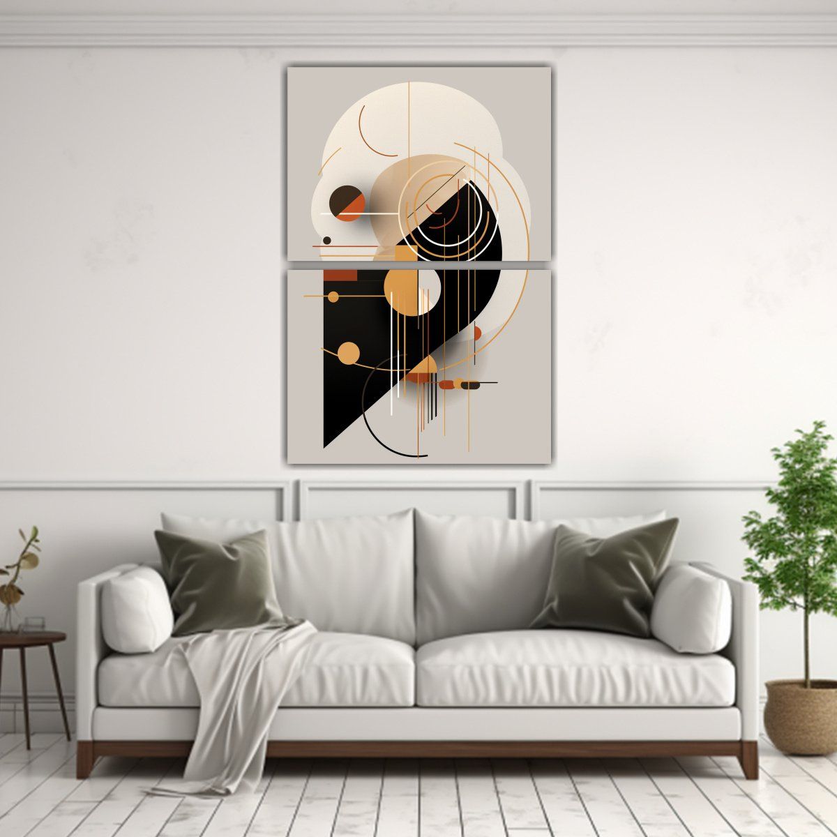 GENERICO - Set 2 Cuadro Tela Sublimada Belleza Natural 60x80 Cm