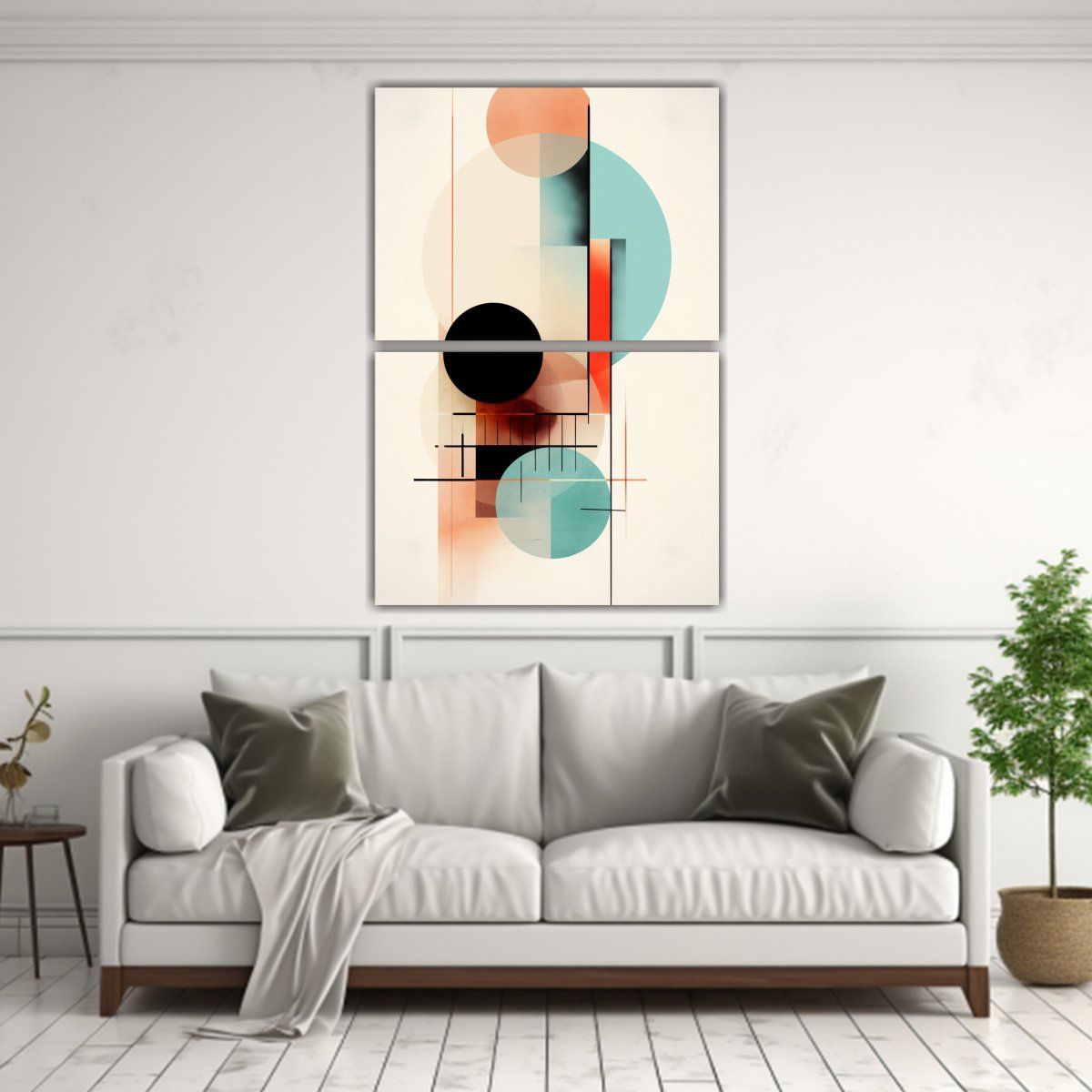 GENERICO - Cuadros Decorativos Geométricos Abstractos 75x100 Cm