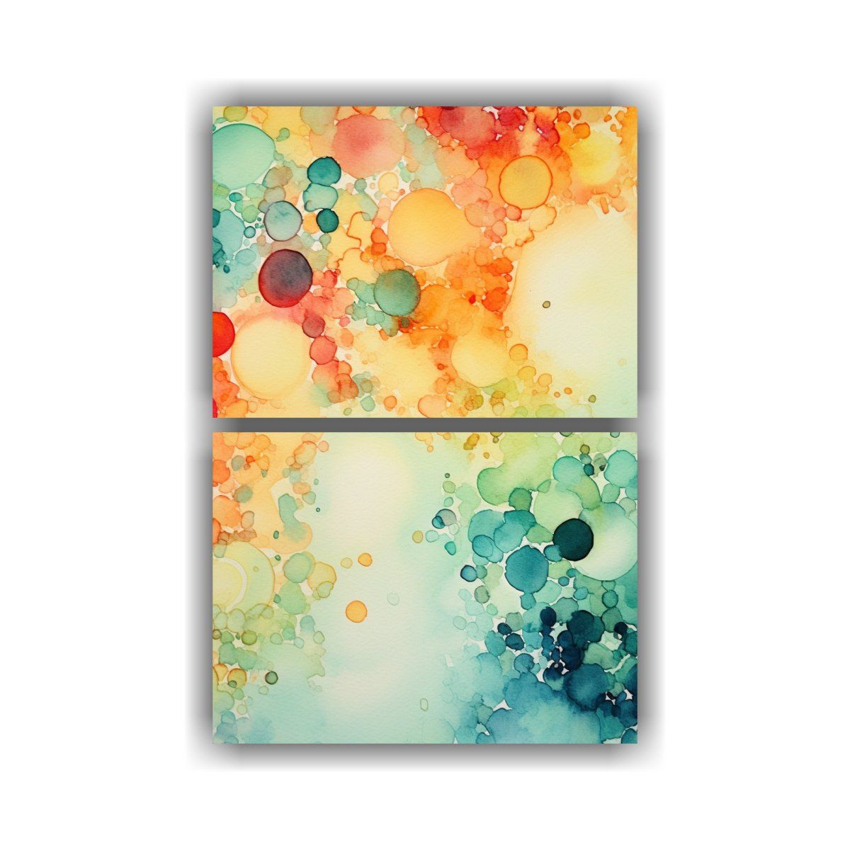 GENERICO - Dos Lienzos Decorativos Con Detalles Intrincados 50x80 Cm