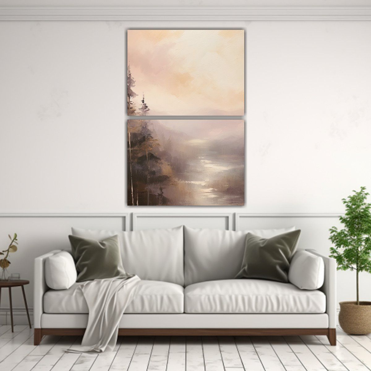 GENERICO - Cuadro Abstracto Inspirado En Colores Vibrantes 60x80 Cm