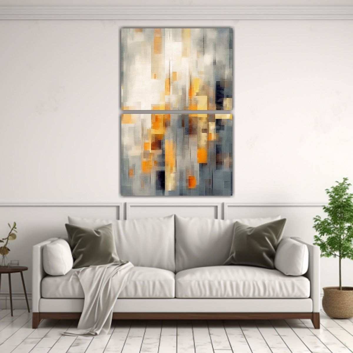 GENERICO - Pinturas Contemporáneas Minimalistas De Diptico 75x100 Cm