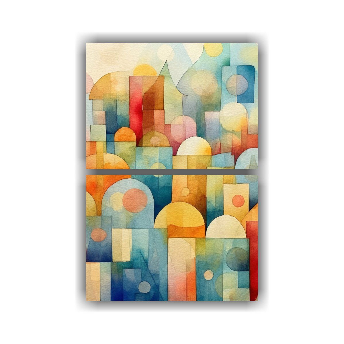 GENERICO - Artesanía Impresa En Bastidor Telas De Acuarela 60x80 Cm