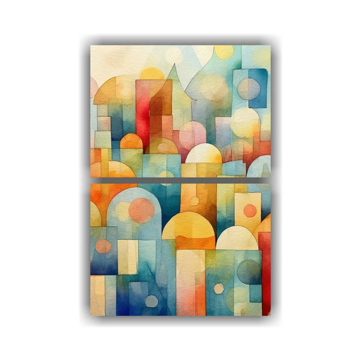 GENERICO - Artesanía Impresa En Bastidor Telas De Acuarela 50x80 Cm