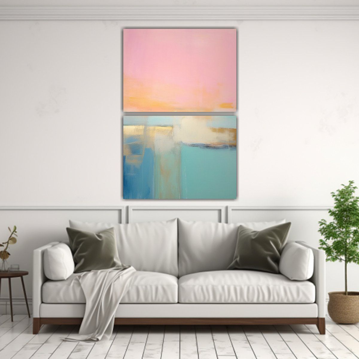 GENERICO - Pintura Abstracta Minimalista Estilo Roth En 50x80 Cm
