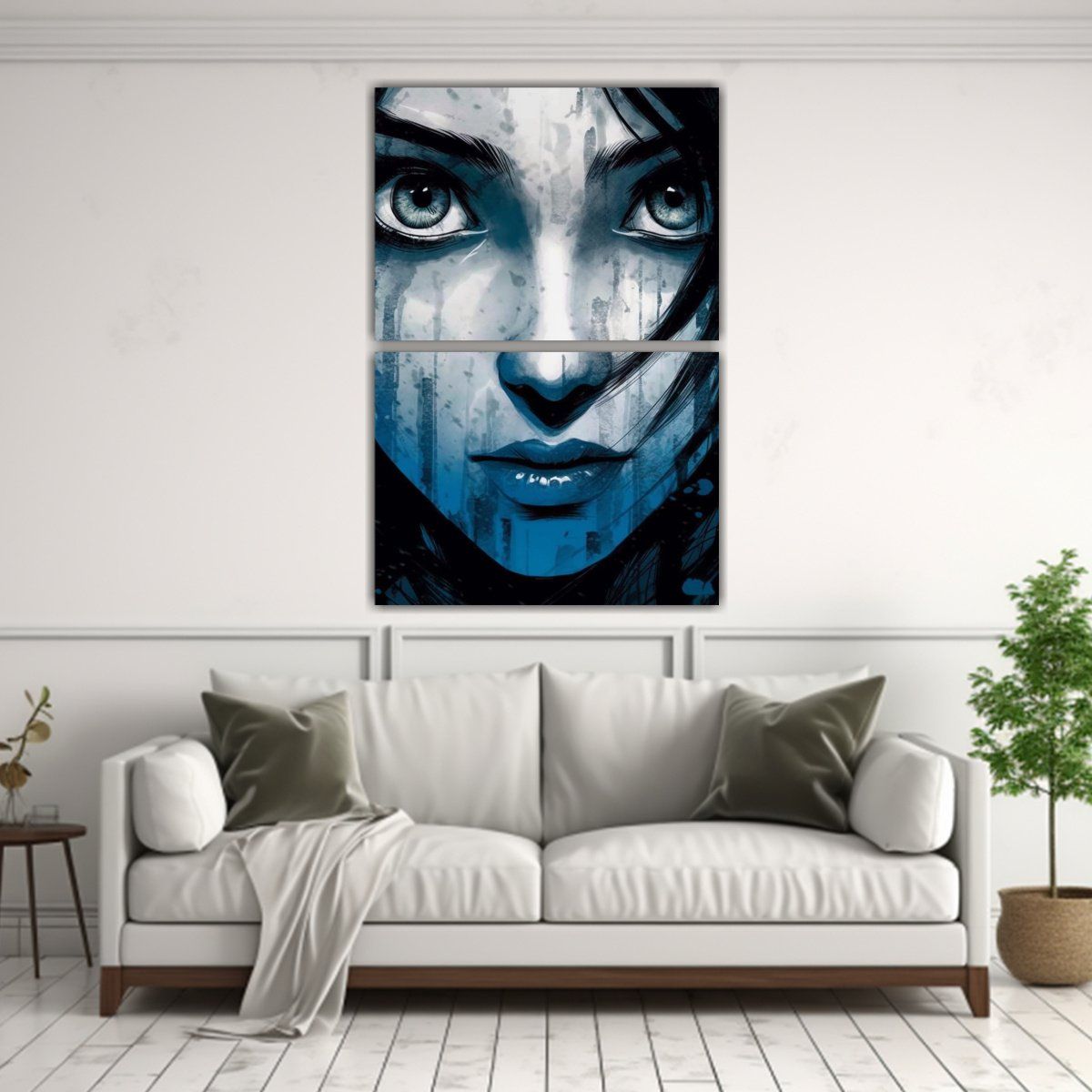 GENERICO - Cuadro Moderno Calma Con Clipart De Periódico Y 75x100 Cm