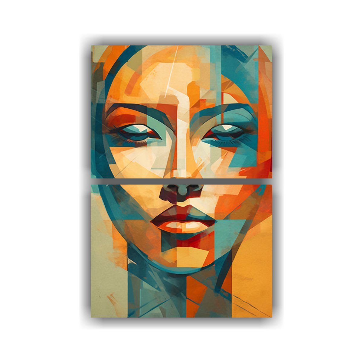 GENERICO - Pintura Decorativa Digital De Rostro Humano Con 75x100 Cm