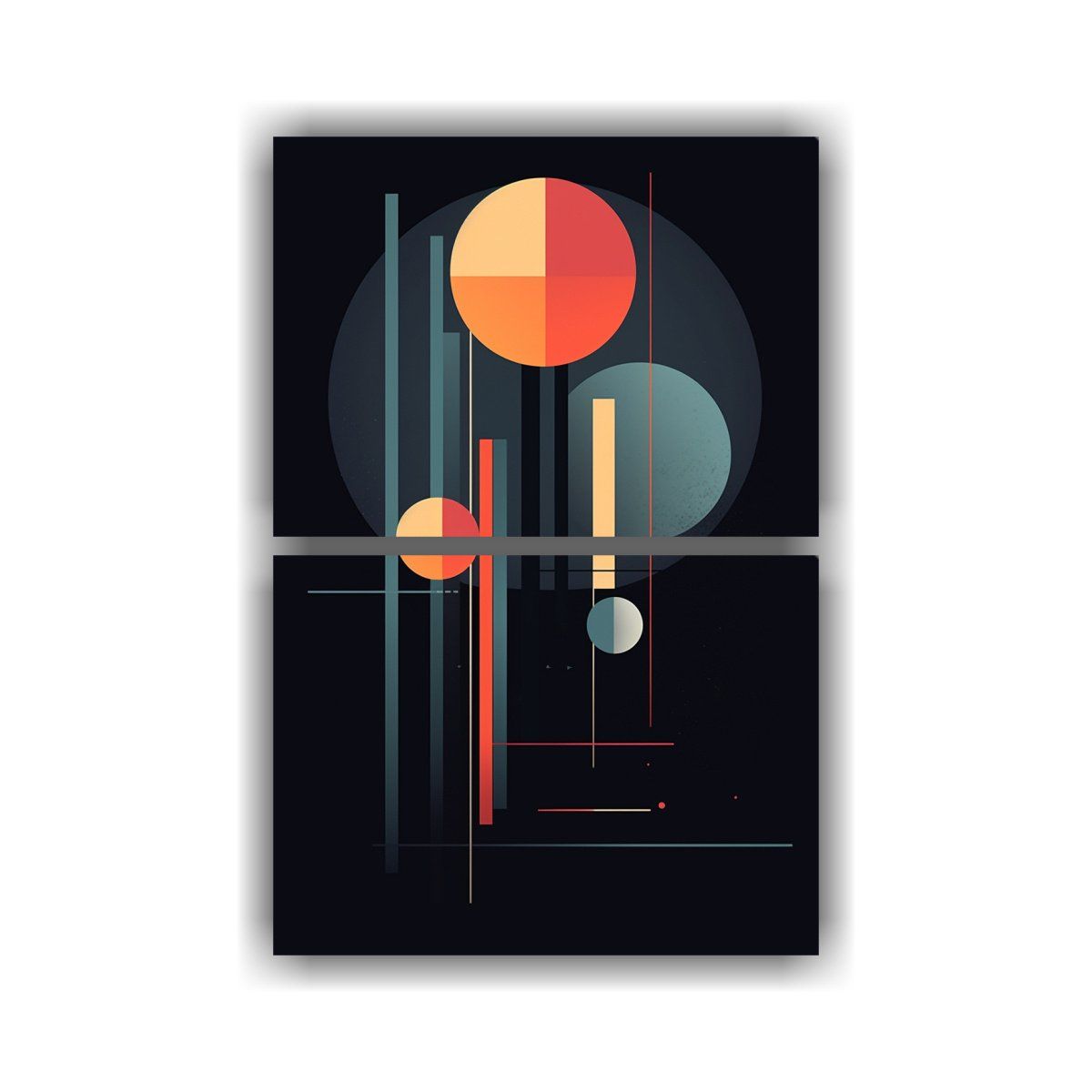 GENERICO - Lienzo Decorativo Reflejo Abstracto Moderno 75x100 Cm