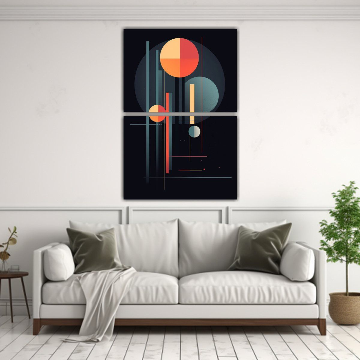 GENERICO - Lienzo Decorativo Reflejo Abstracto Moderno 50x80 Cm