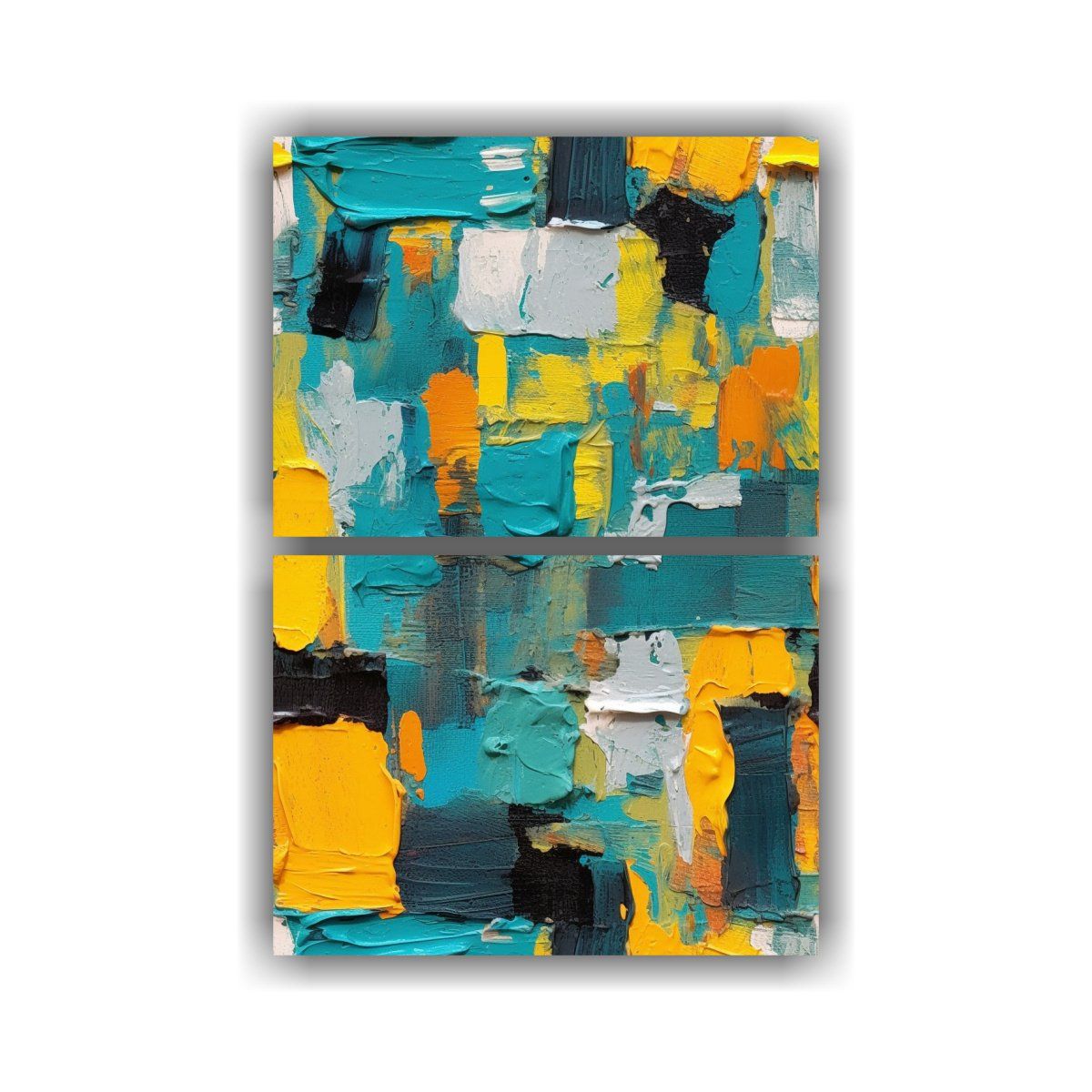 GENERICO - Obra Maestra Pintada Con Colores Vibrantes En 75x100 Cm