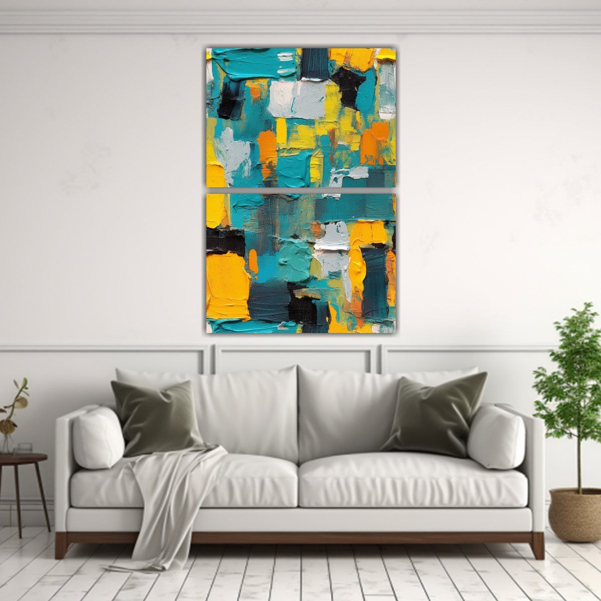 GENERICO - Obra Maestra Pintada Con Colores Vibrantes En 120x160 Cm