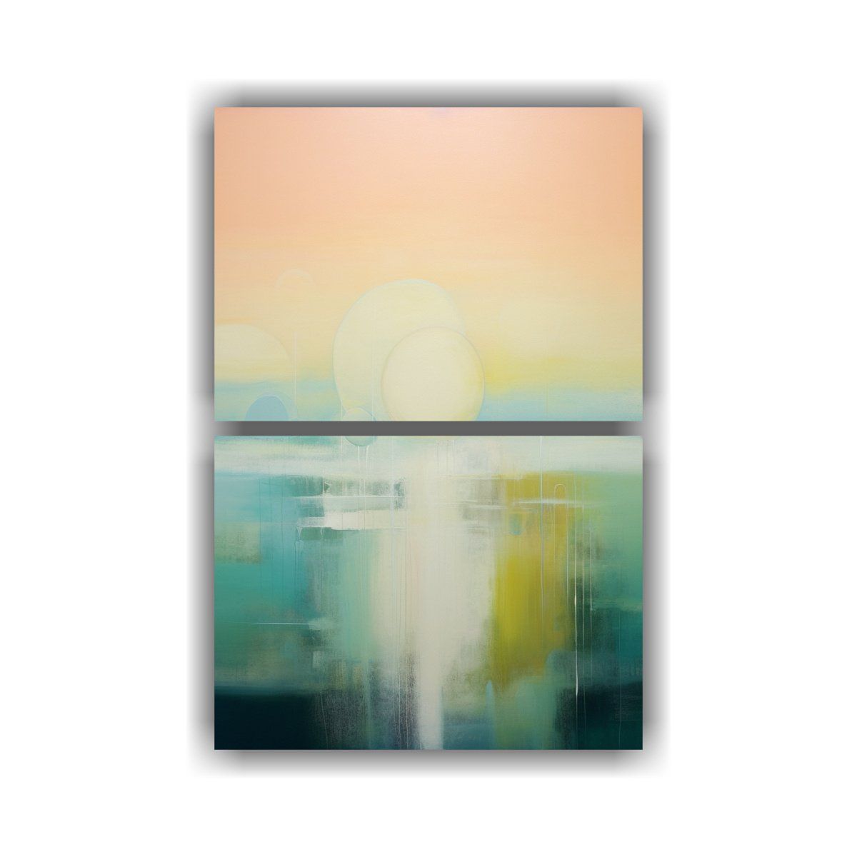 GENERICO - Pintura Abstracta Minimalista Estilo Rothko 60x80 Cm