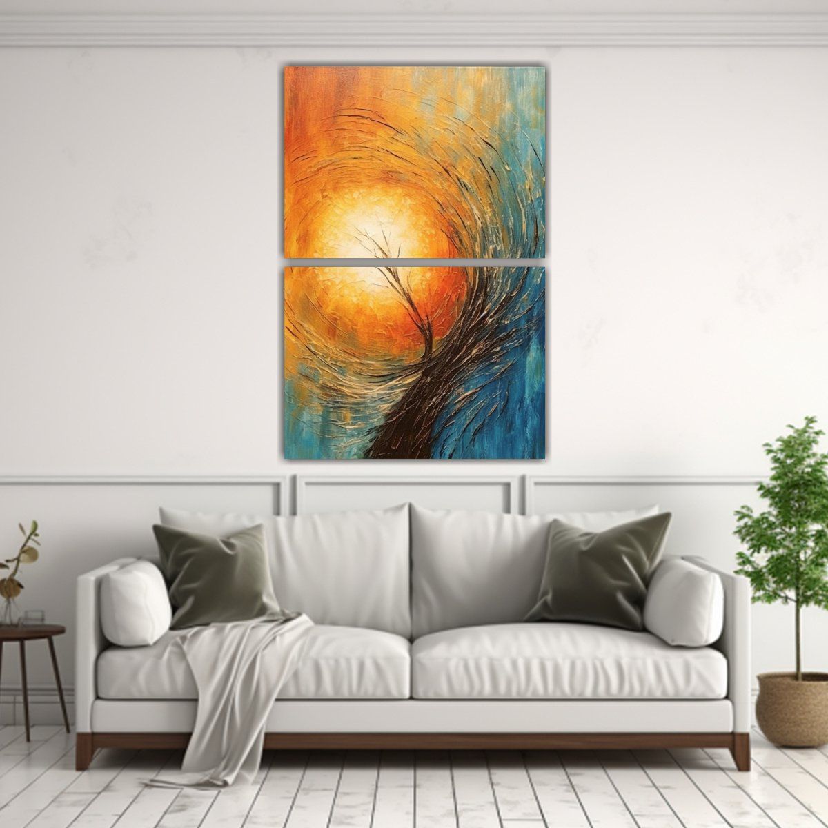 GENERICO - Cuadro Tela Sublimada Tema De Sanación Artes 65x100 Cm