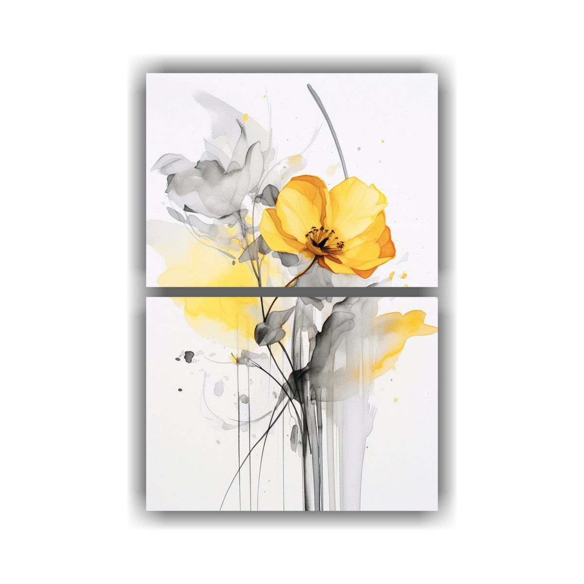 GENERICO - Pintura Decorativa De Flores Acuarela Ewe En 60x80 Cm