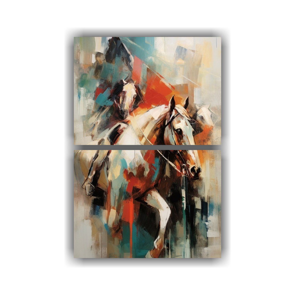 GENERICO - Pinturas Decorativas De Caballos Estilo Moderno 50x80 Cm