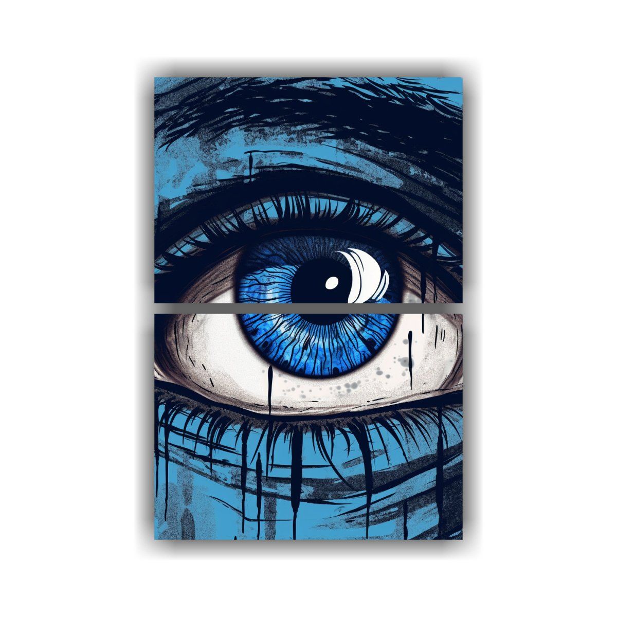 GENERICO - Dos Composiciones Decorativo Enigmático Cuadro 60x80 Cm