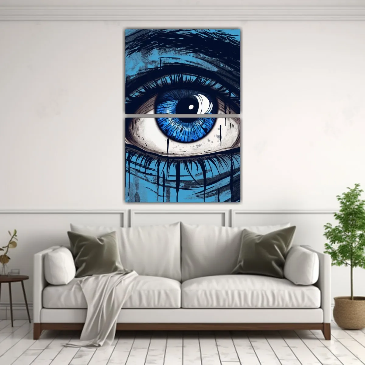 GENERICO - Dos Composiciones Decorativo Enigmático Cuadro 65x100 Cm