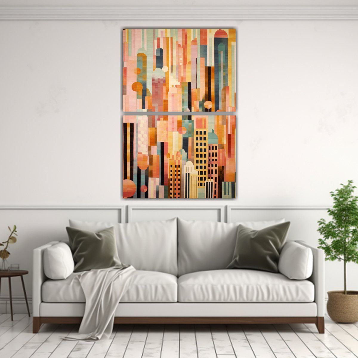 GENERICO - Cuadro De Agua Moderna En Relieve Estilo De Mi 75x100 Cm