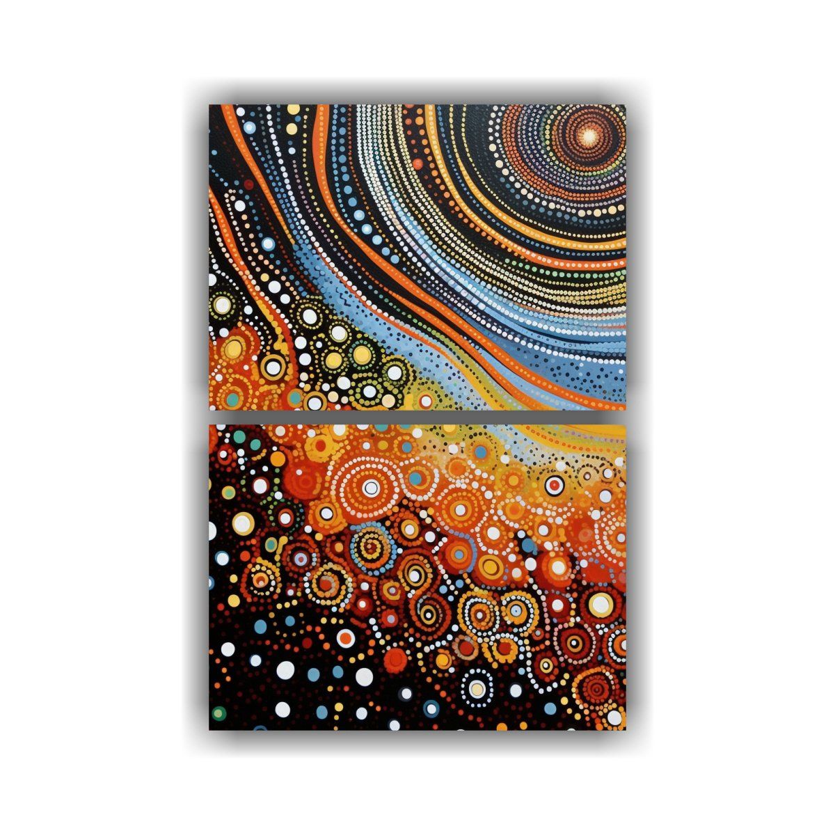 GENERICO - Pinturas Decorativas Australianas De Lienzos 120x160 Cm