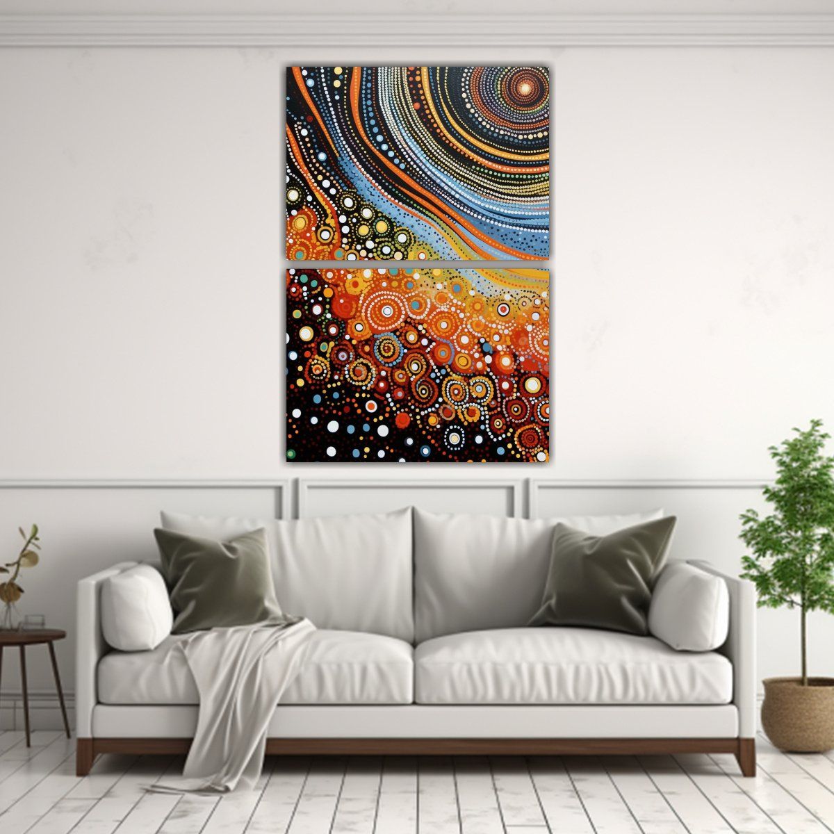 GENERICO - Pinturas Decorativas Australianas De Lienzos 120x160 Cm