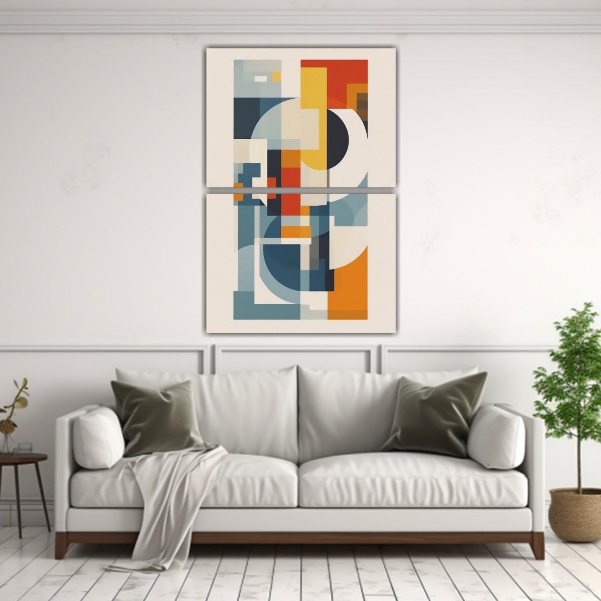 GENERICO - Pinturas Decorativas Modernas Con Fondo Blanco Y 50x80 Cm