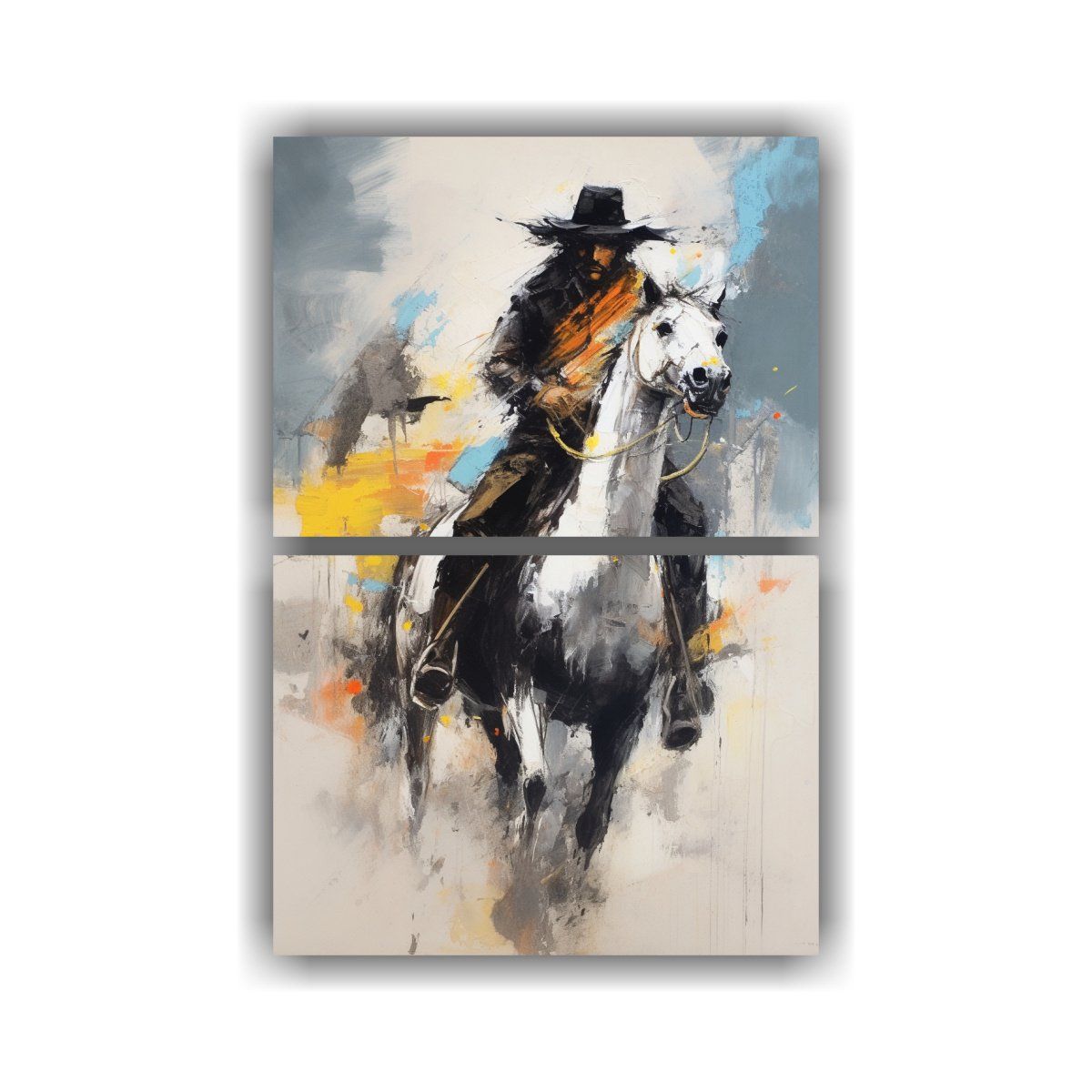 GENERICO - Diptico Espacio Fieri Por Ted Degrazia Arte Dibujo 50x80 Cm