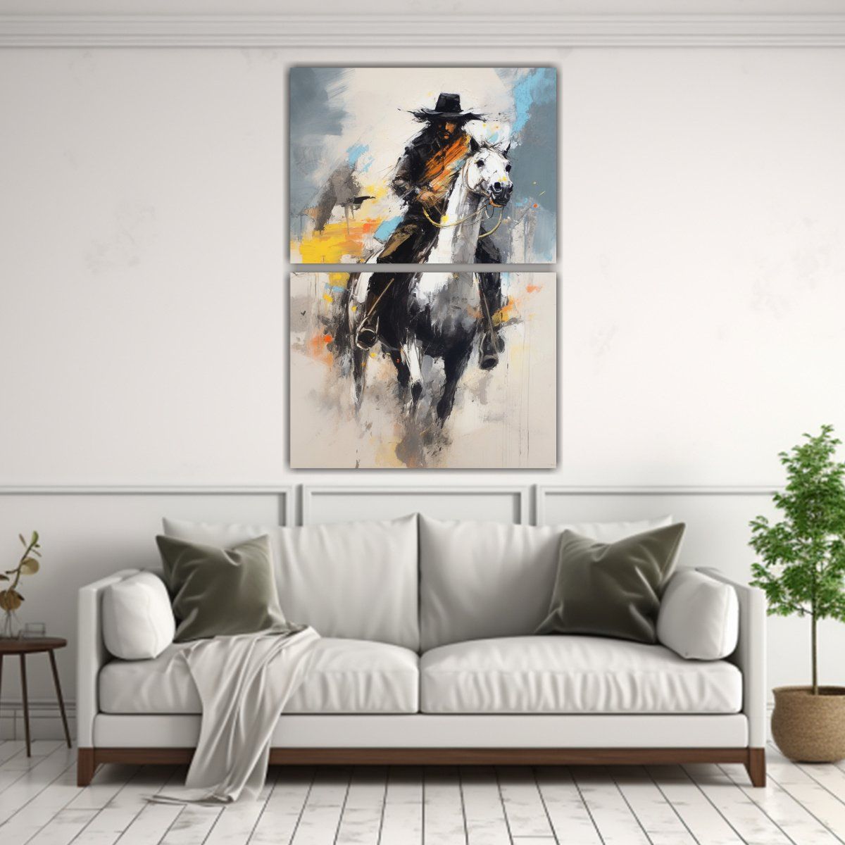 GENERICO - Diptico Espacio Fieri Por Ted Degrazia Arte Dibujo 50x80 Cm