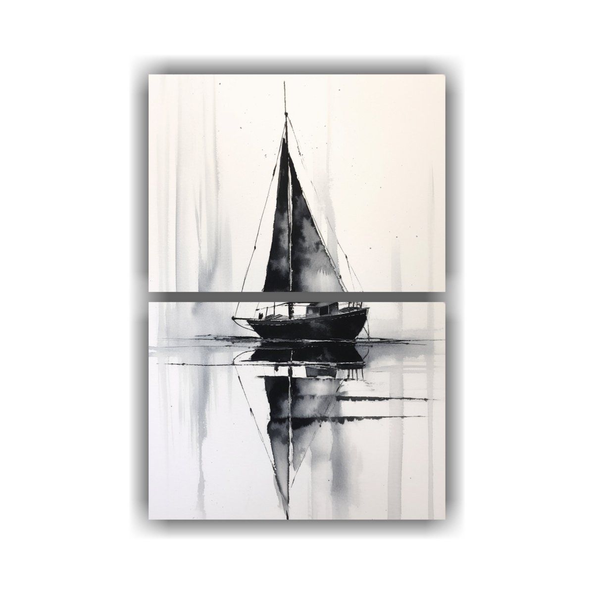 GENERICO - Díptico Horizontal Vida Pintura Detallada 65x100 Cm