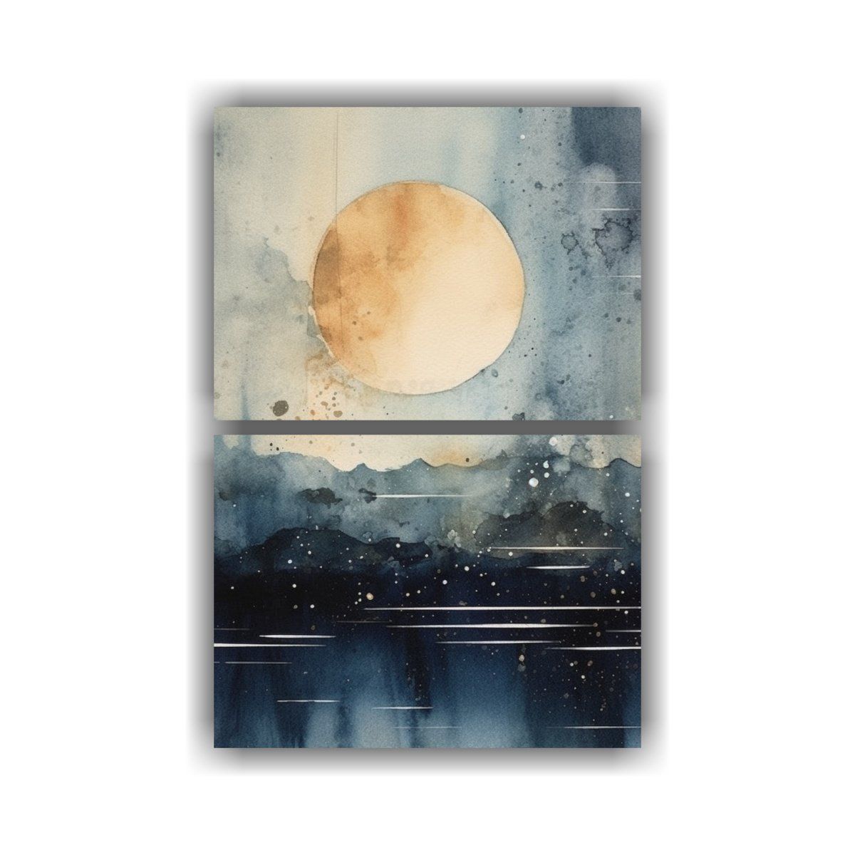 GENERICO - Pinturas Decorativas Abstractas En Tonos Suaves Y 65x100 Cm