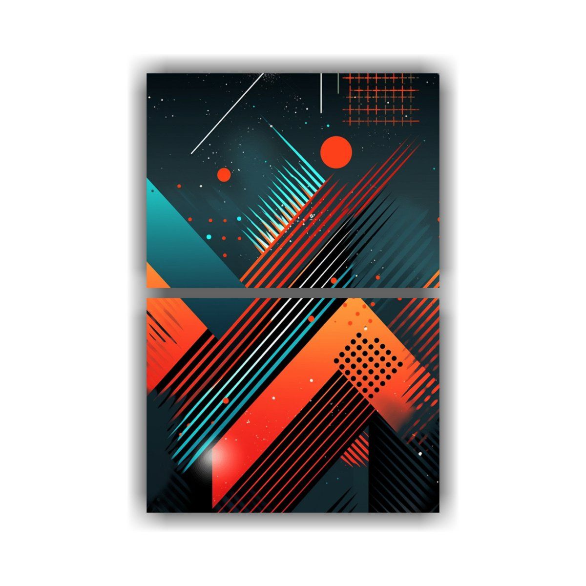 GENERICO - Fondo De Pantalla Móvil Vanguardista Con Dos 60x80 Cm