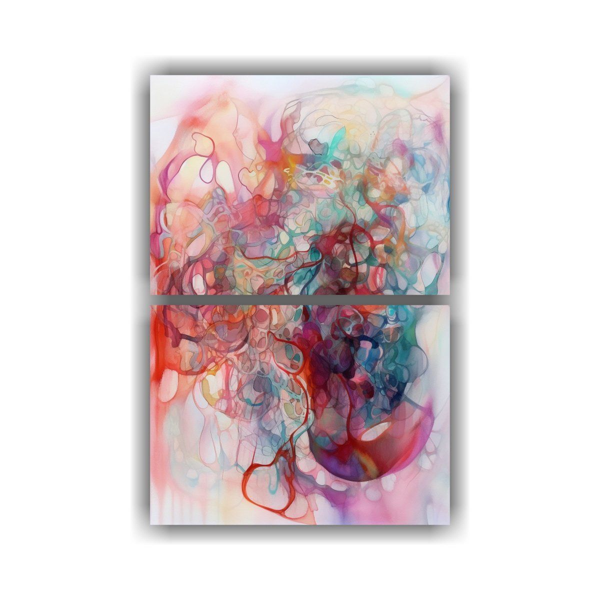 GENERICO - Pinturas Decorativas Con Forma De Riqueza Visual 65x100 Cm