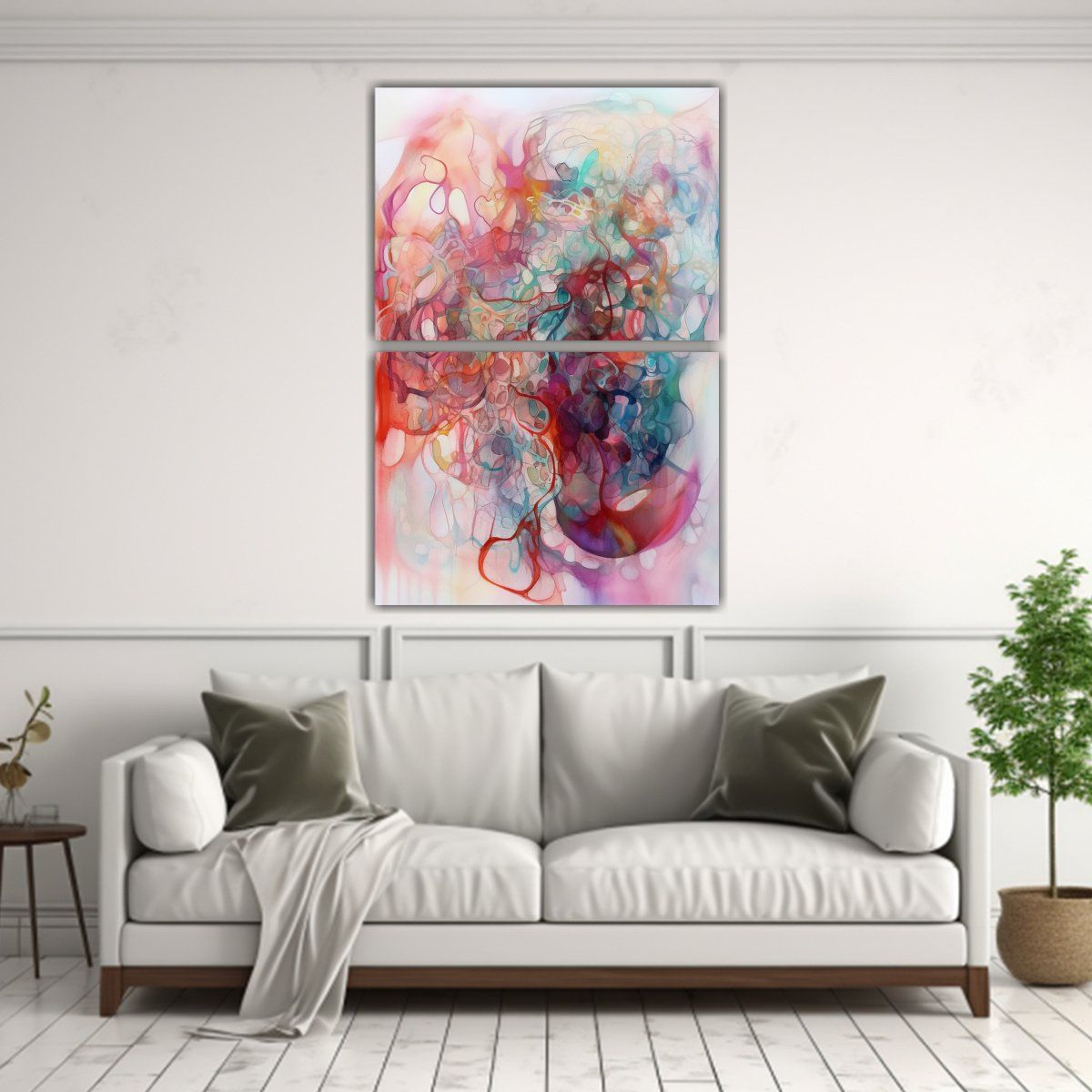 GENERICO - Pinturas Decorativas Con Forma De Riqueza Visual 120x160 Cm