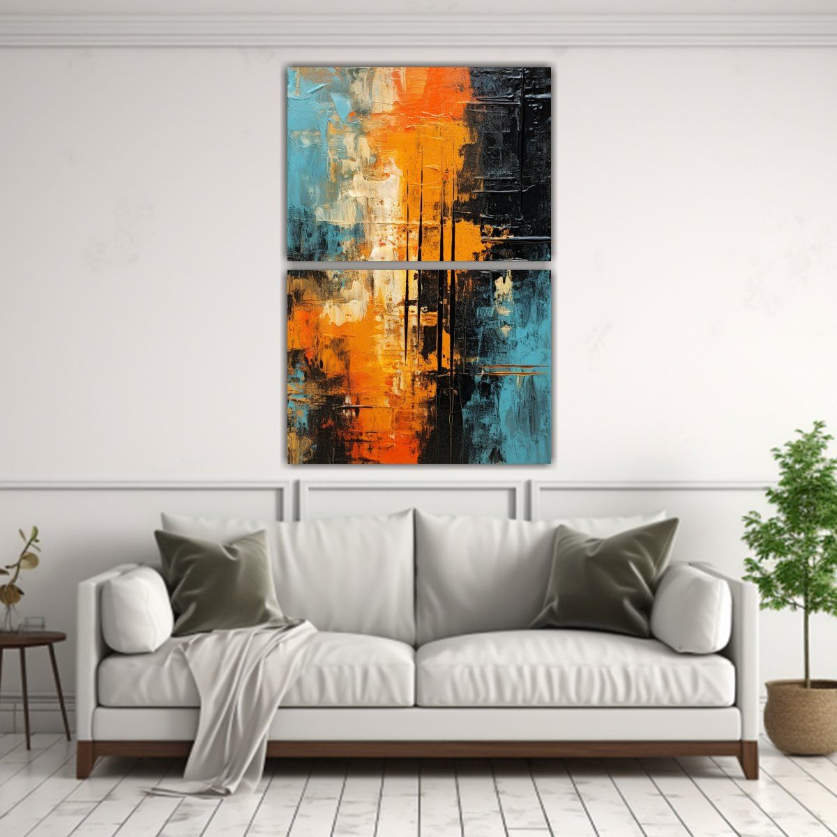 GENERICO - Cuadro Vanguardia Elegancia Arte Abstracto Que 50x80 Cm